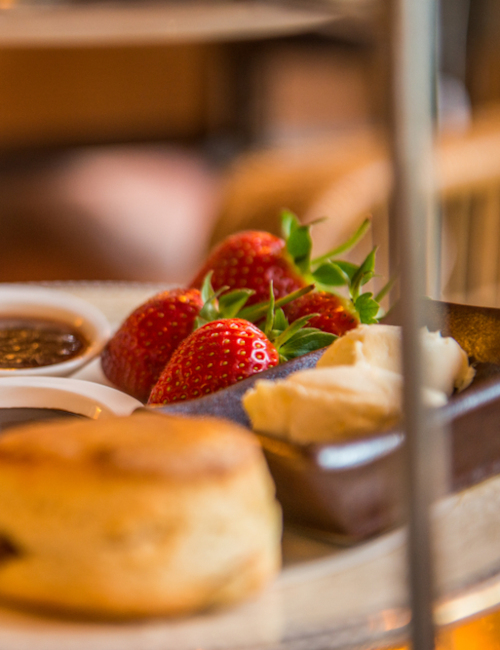 Scones with jam and cream