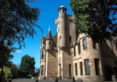 Exterior of Broomhall Castle wedding venue